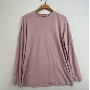 Jungmaven Mens Baja Hemp Organic Cotton Long Sleeve Tee Shirt Mauve Large USA